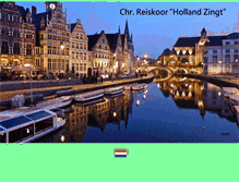 Tablet Screenshot of hollandzingt.nl